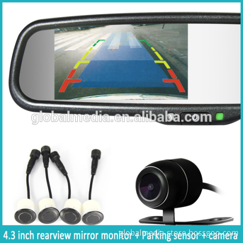 hot selling 4.3inch HD capacitive monitor, backup camera display car rearview mirror AK-043LAD